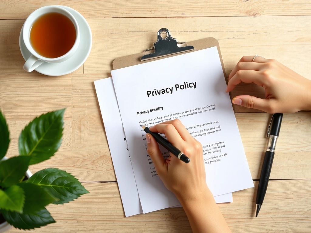 Signature de la politique de confidentialité